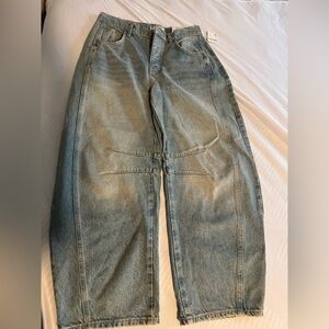 Free People Light Blue Relaxed Jeans
